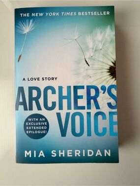 Archer's Voice by Mia Sheridan — Blue Gradient Paperback